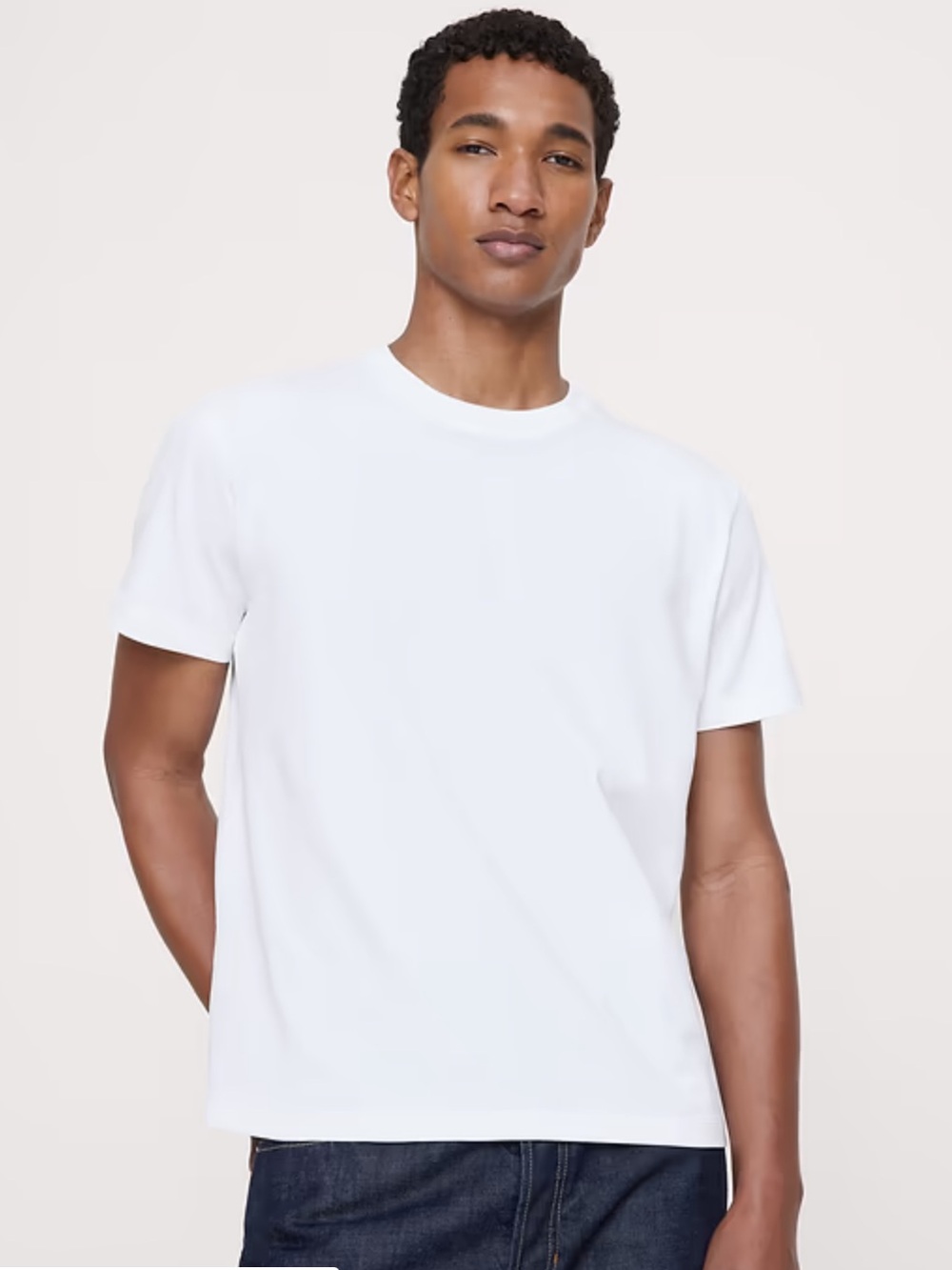 Banana Republic Shirt L Luxury Touch White
